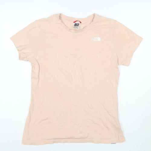The North Face Womens Beige Cotton Short Sleeve T-Shirt M