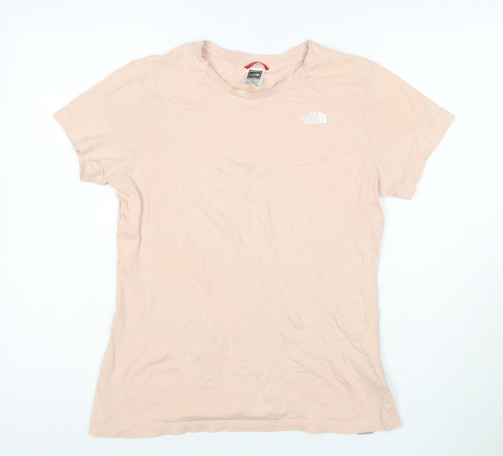 The North Face Womens Beige Cotton Short Sleeve T-Shirt M