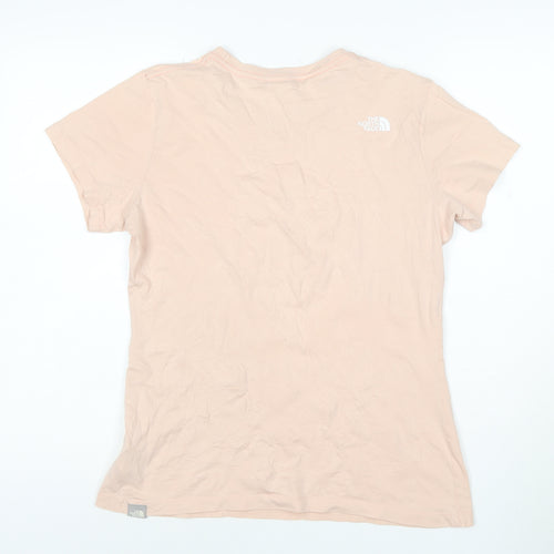 The North Face Womens Beige Cotton Short Sleeve T-Shirt M