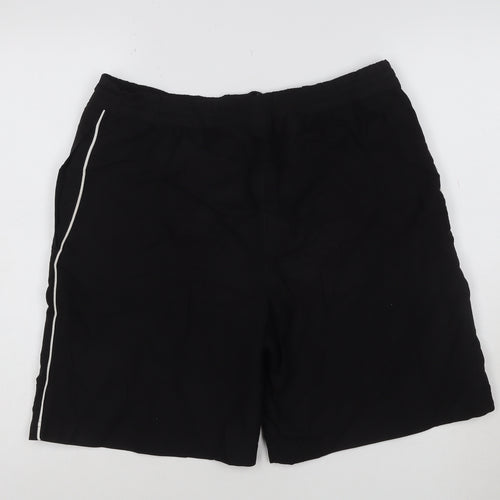 Diadora Men's Black Athletic Polyester Shorts Size M