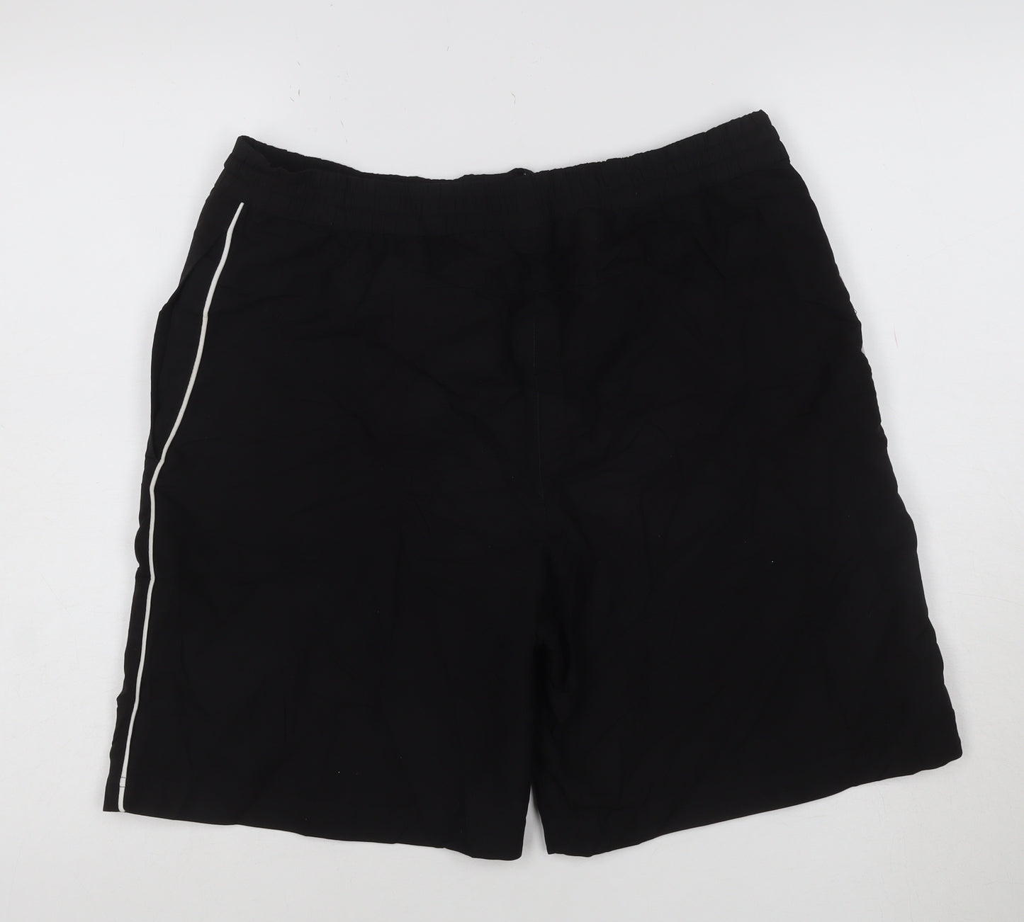 Diadora Men's Black Athletic Polyester Shorts Size M