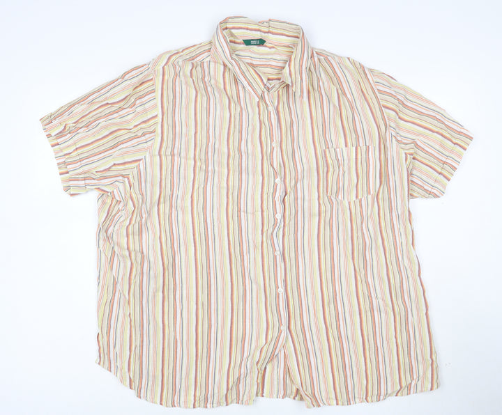 Marks and Spencer Women’s Multicoloured Striped Button-Up Shirt Size 22