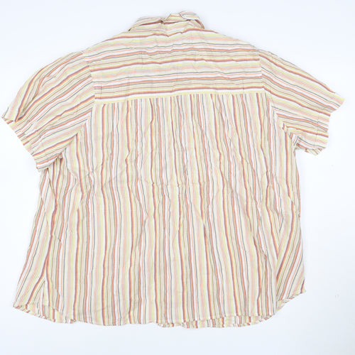 Marks and Spencer Women’s Multicoloured Striped Button-Up Shirt Size 22