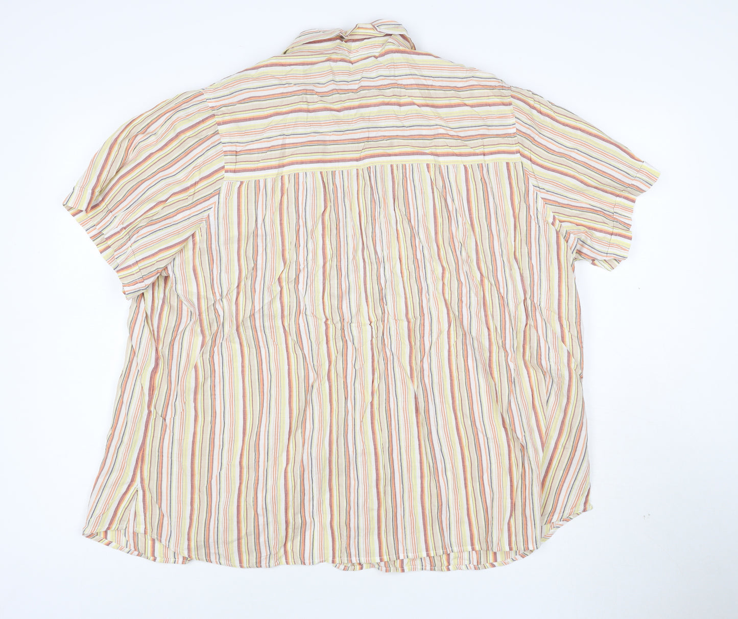 Marks and Spencer Women’s Multicoloured Striped Button-Up Shirt Size 22