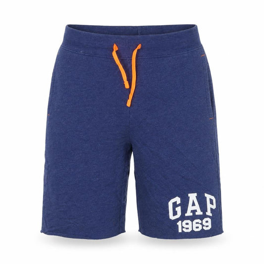 GAP Kids Boys Blue Sweat Shorts 12 Years Regular Fit Cotton Blend
