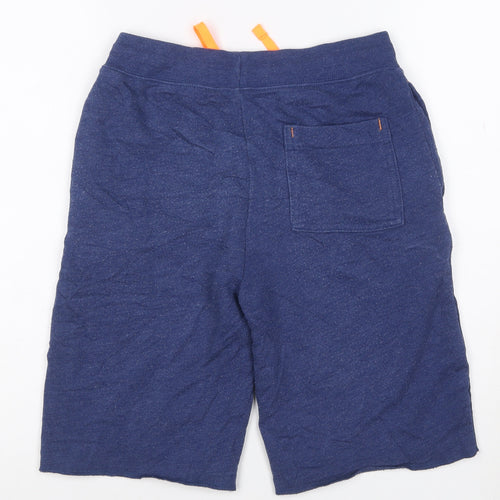 GAP Kids Boys Blue Sweat Shorts 12 Years Regular Fit Cotton Blend