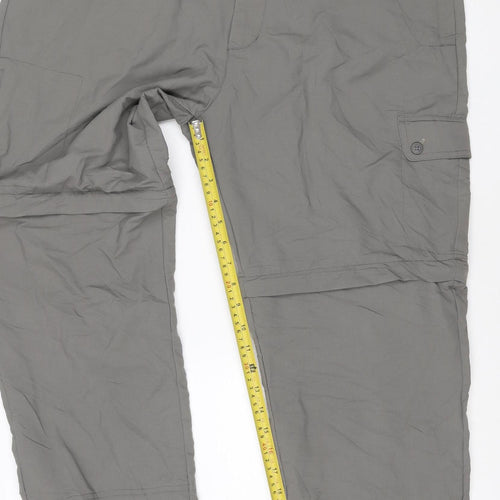 Peter Storm Men's Grey Cargo Trousers 34R Nylon Lightweight Outdoor