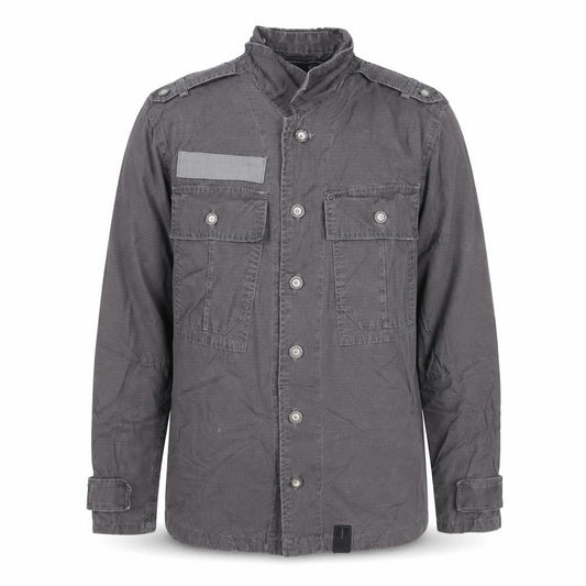 G-Star RAW Men's Grey Military Style Cotton Jacket M