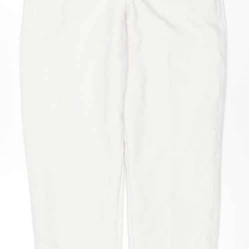 Marks and Spencer Women’s Beige Tapered Trousers Size 10 Regular