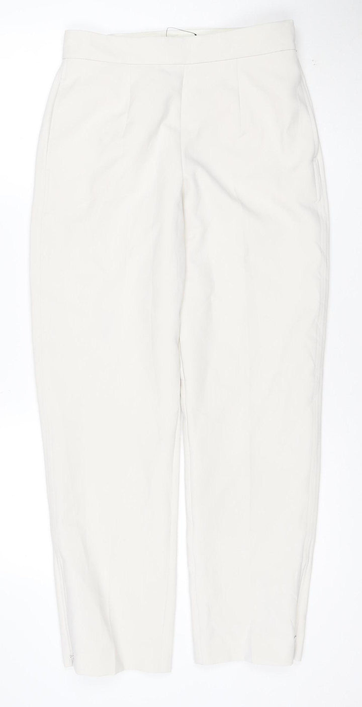 Marks and Spencer Women’s Beige Tapered Trousers Size 10 Regular