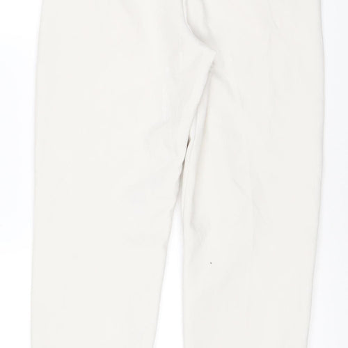 Marks and Spencer Women’s Beige Tapered Trousers Size 10 Regular