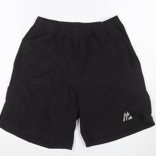 Montirex Mens Black Athletic Shorts M Lightweight Quick Dry
