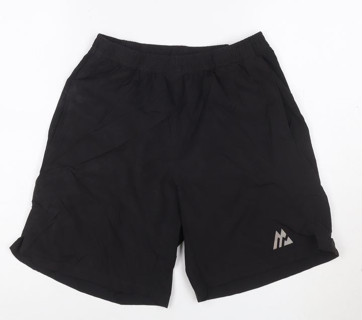 Montirex Mens Black Athletic Shorts M Lightweight Quick Dry