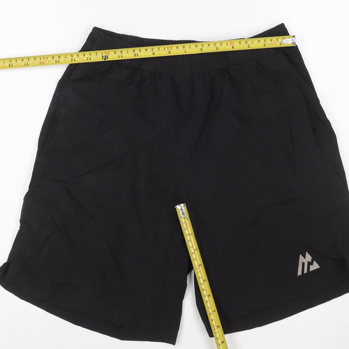 Montirex Mens Black Athletic Shorts M Lightweight Quick Dry