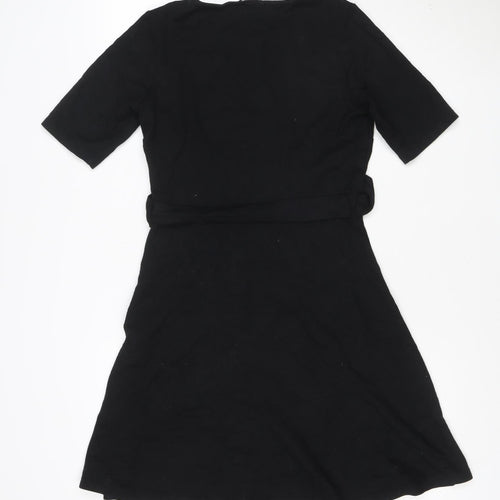 Marks and Spencer Women's Black Fit & Flare Short Dress Size 10