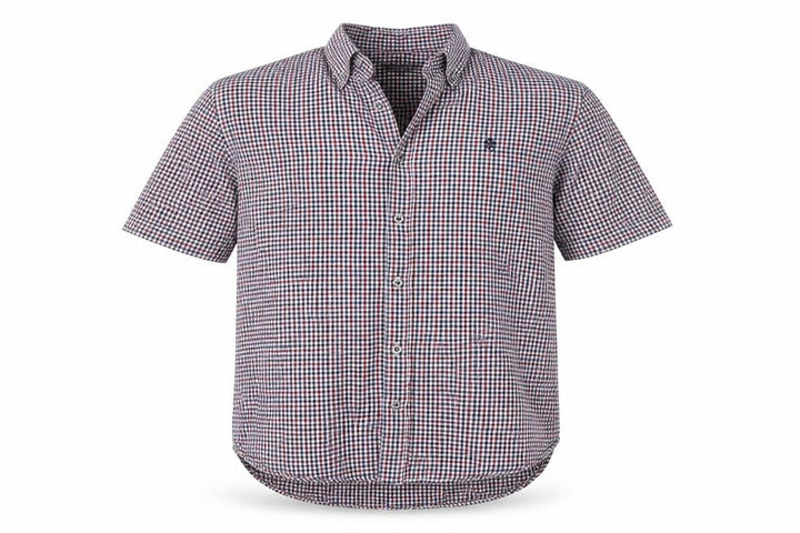 French Connection Men’s Multicoloured Check Button-Up Cotton Shirt XL