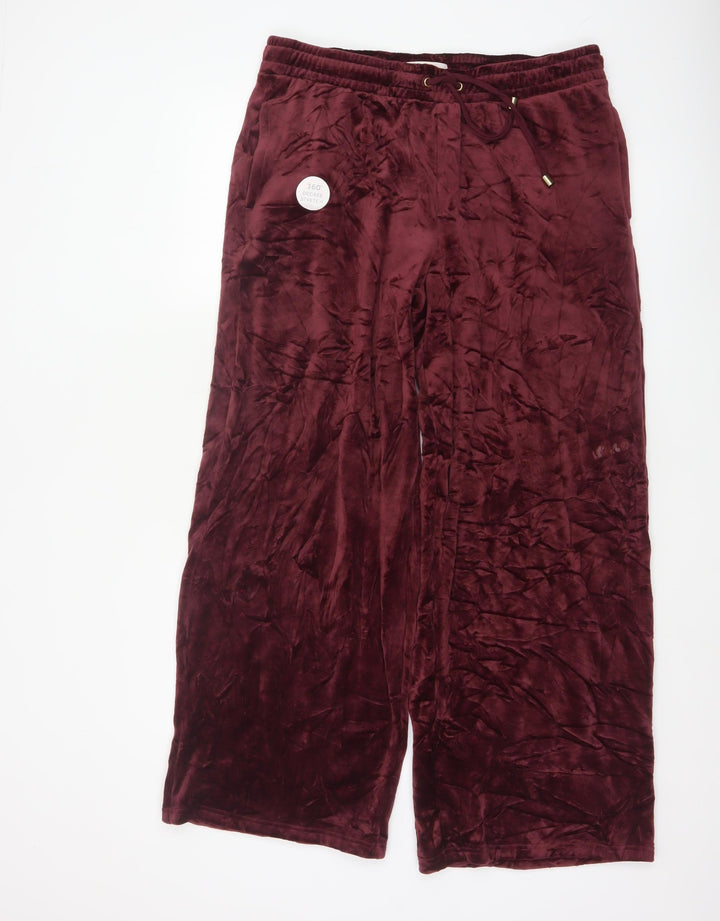 Marks and Spencer Women’s Red Velour Lounge Pants Size 14
