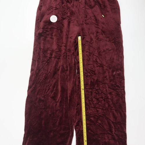 Marks and Spencer Women’s Red Velour Lounge Pants Size 14