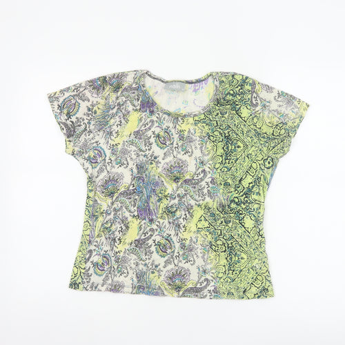 Wallis Women’s Multicoloured Paisley Cotton T-Shirt Size 16