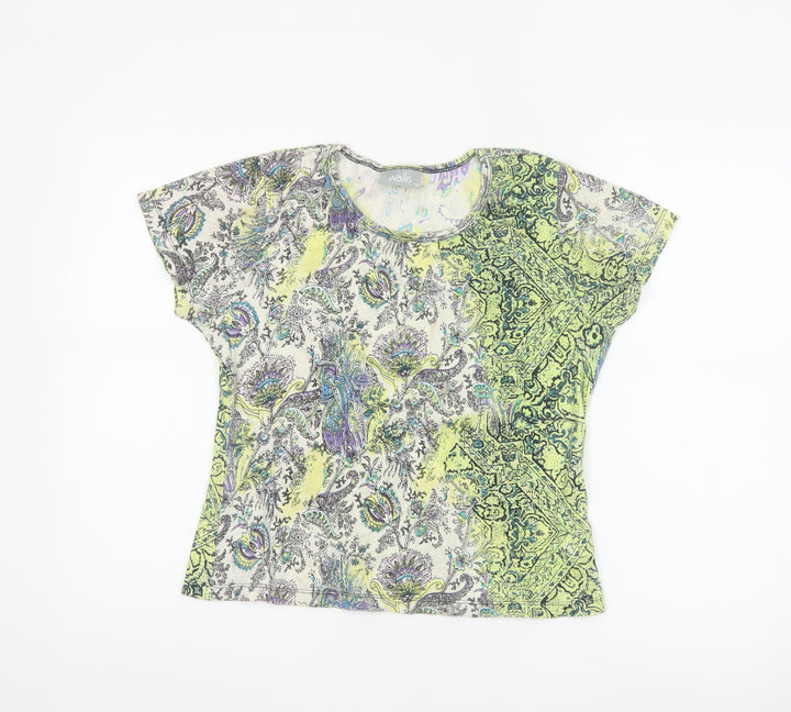 Wallis Women’s Multicoloured Paisley Cotton T-Shirt Size 16