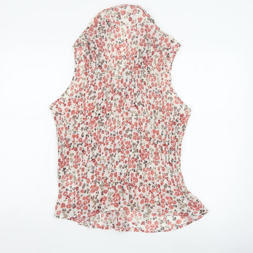 Marks and Spencer Womens Multicoloured Floral Sleeveless Tunic Blouse UK 22