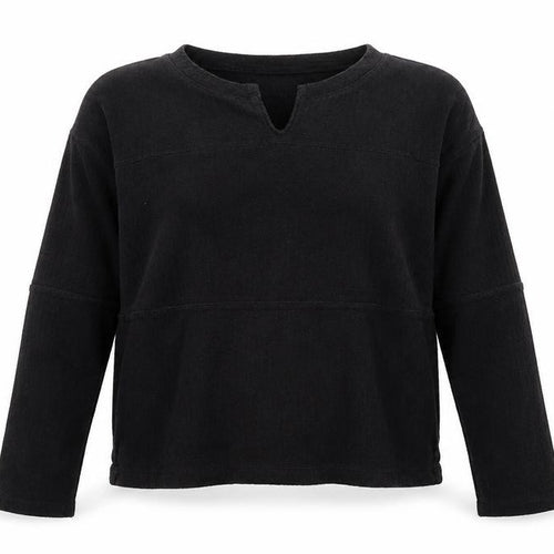 Hollister Womens Black V-Neck Long Sleeve Basic Knit Top XS