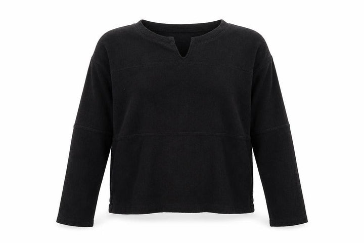 Hollister Womens Black V-Neck Long Sleeve Basic Knit Top XS
