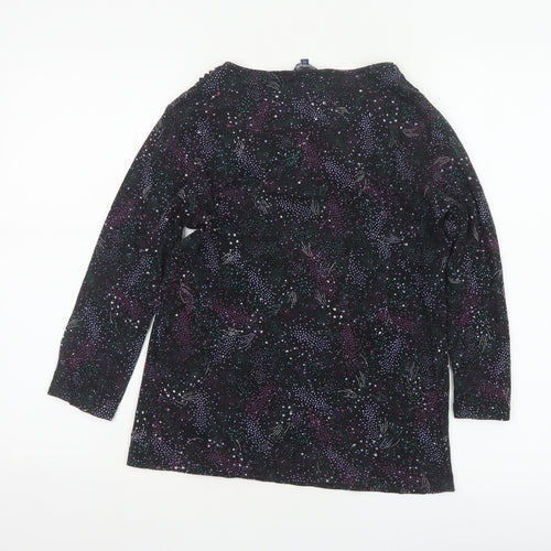 Maine New England Womens Multicoloured Cotton Long Sleeve T-Shirt Size 12