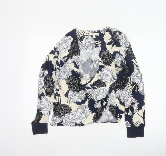 Marks and Spencer Autograph Women's Floral Wrap Blouse Size 8