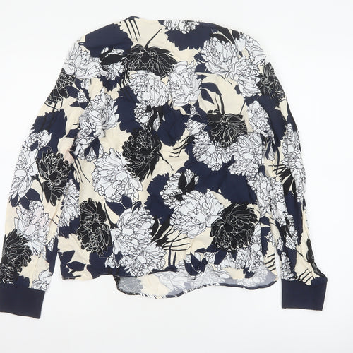 Marks and Spencer Autograph Women's Floral Wrap Blouse Size 8