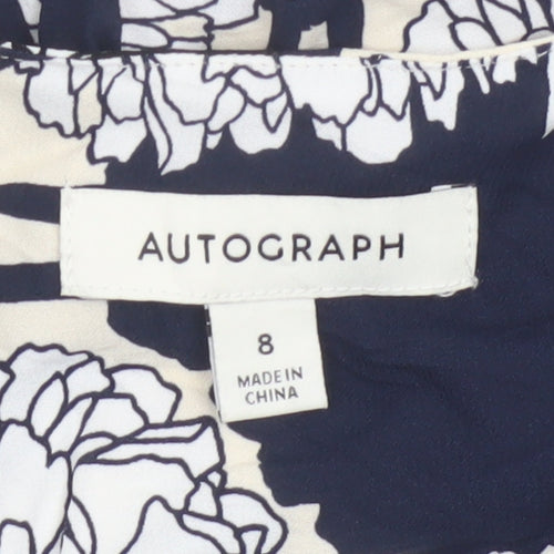 Marks and Spencer Autograph Women's Floral Wrap Blouse Size 8