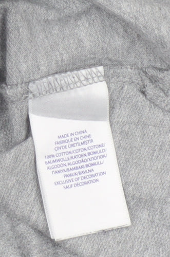 Ralph Lauren Teens Grey Cotton Polo Shirt Size 10-12 Classic Fit