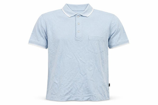 Féraud Men's Blue Short Sleeve Cotton Polo Shirt Size S