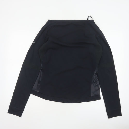 Nike Women Black XL Long Sleeve FitDry Sports Pullover Top