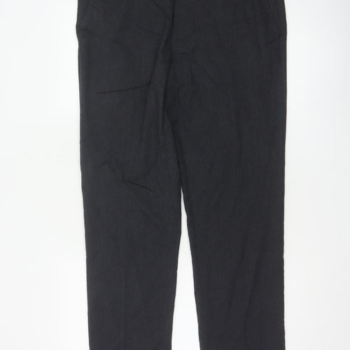 Marks and Spencer Men's Black Slim Fit Trousers 34x33 Business Work Pants