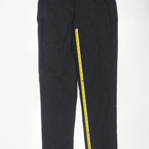 Marks and Spencer Men's Black Slim Fit Trousers 34x33 Business Work Pants