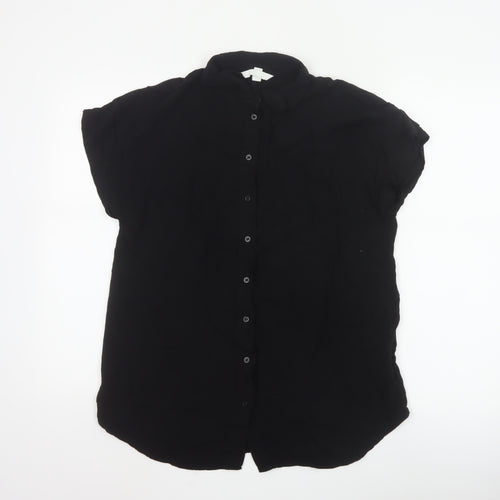 H&M Mama Black Button-Up Maternity Shirt Women’s S