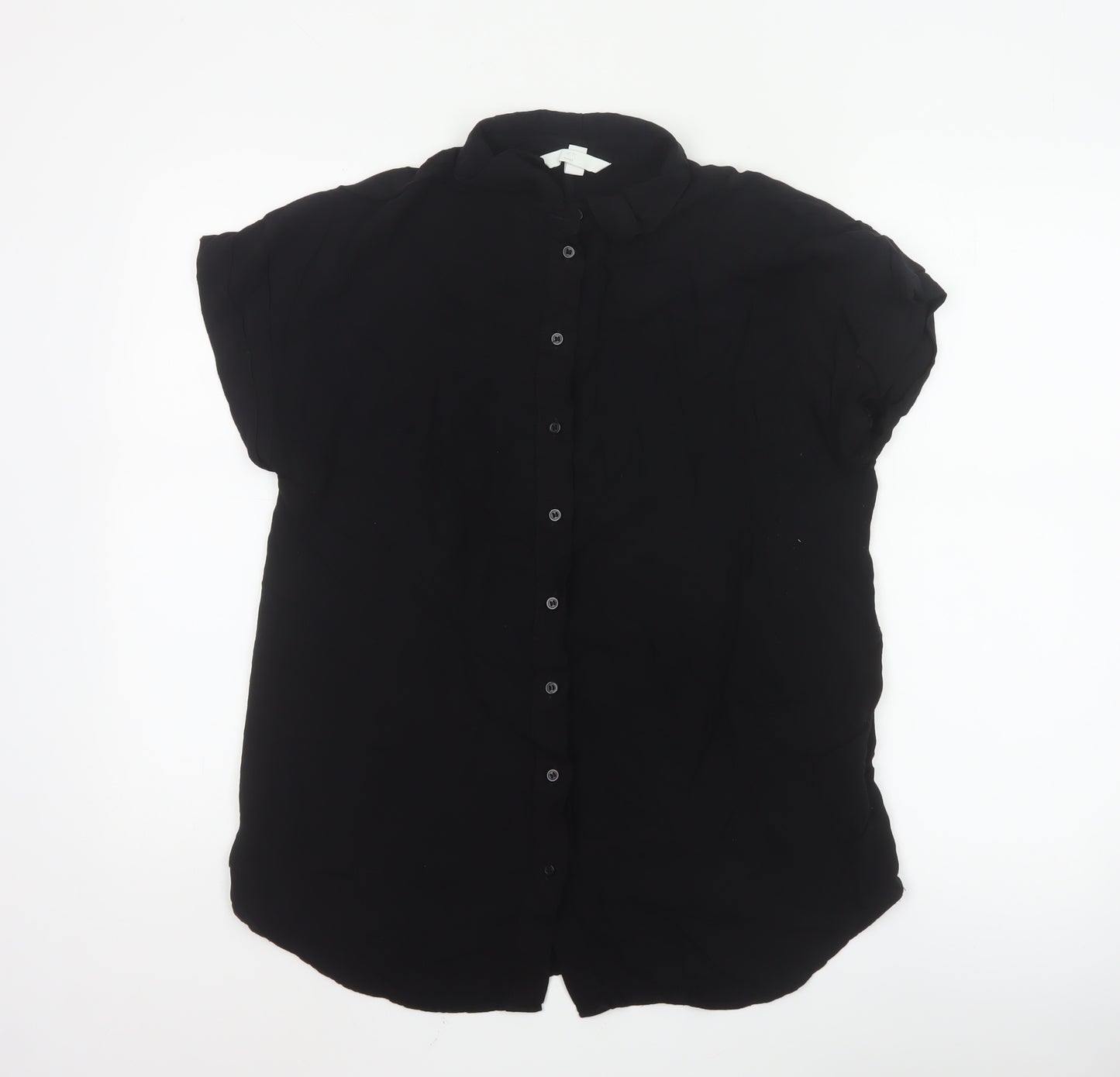 H&M Mama Black Button-Up Maternity Shirt Women’s S