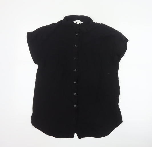 H&M Mama Black Button-Up Maternity Shirt Women’s S