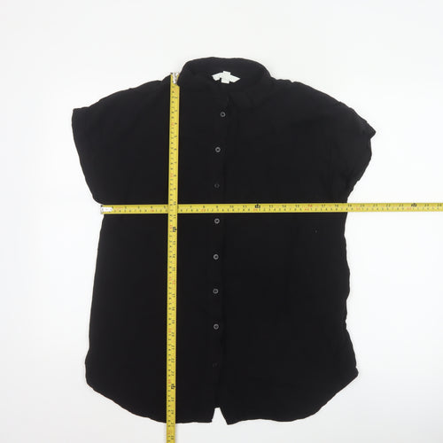 H&M Mama Black Button-Up Maternity Shirt Women’s S