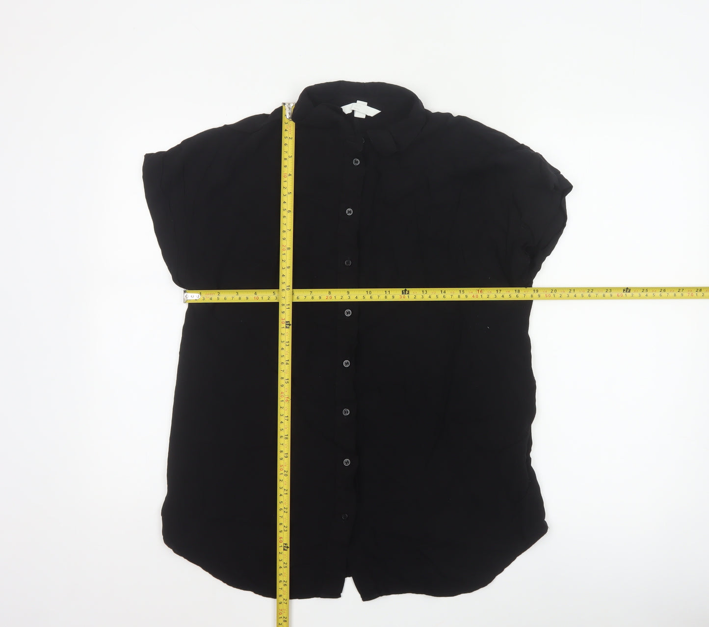 H&M Mama Black Button-Up Maternity Shirt Women’s S
