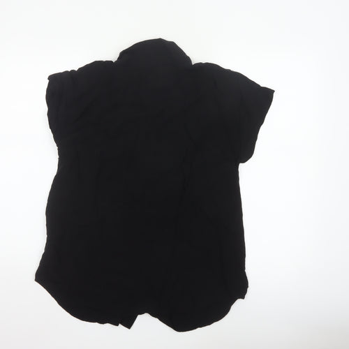 H&M Mama Black Button-Up Maternity Shirt Women’s S