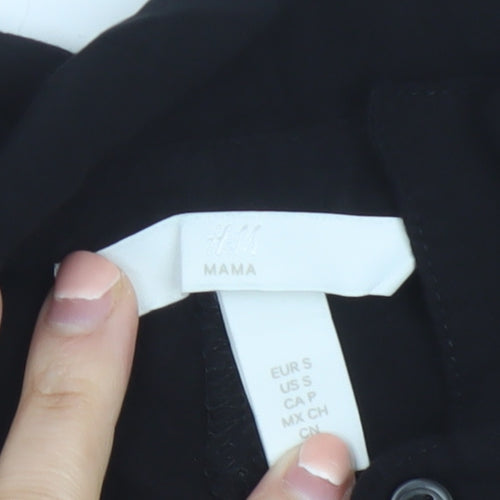 H&M Mama Black Button-Up Maternity Shirt Women’s S