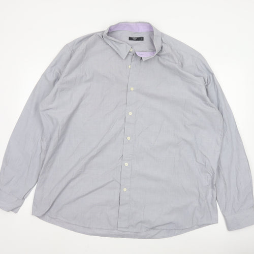 Cotton Traders Men’s Grey 19 Regular Fit Long Sleeve Button-Up Shirt