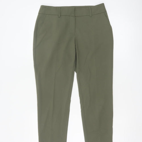Dorothy Perkins Women’s Green Tapered Trousers Size 8 Polyester Blend