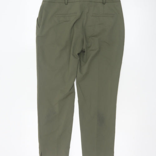 Dorothy Perkins Women’s Green Tapered Trousers Size 8 Polyester Blend