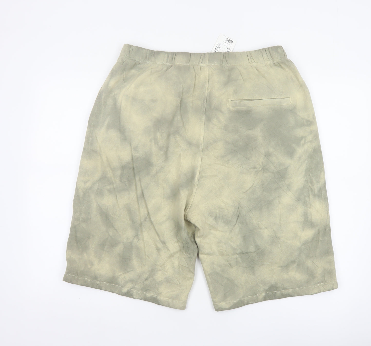 H&M Men’s Beige Relaxed Fit Sweat Shorts L Cotton Blend