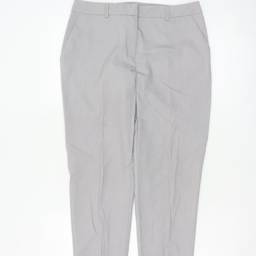 Dorothy Perkins Women Grey Slim Fit Dress Pants Size 8
