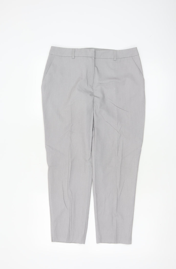 Dorothy Perkins Women Grey Slim Fit Dress Pants Size 8