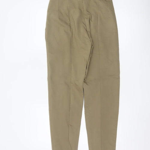Massimo Dutti Women's Beige Chino Trousers Size 10 Regular Fit